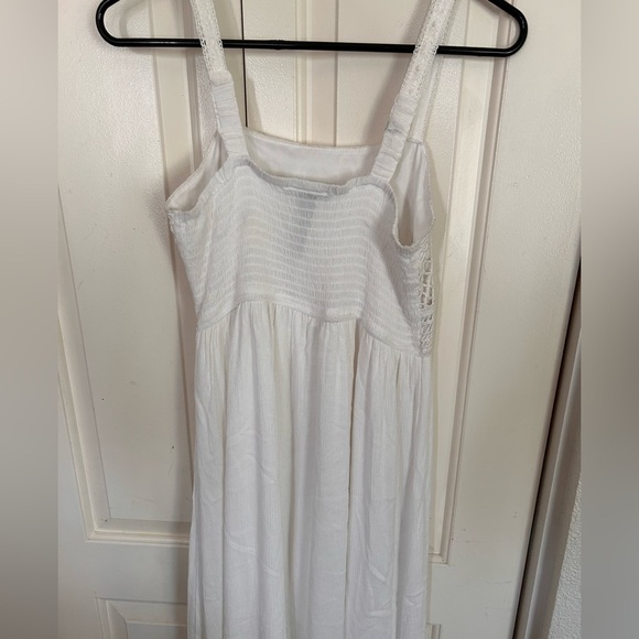 Sincerely Jules Crochet Top White Summer Maxi Dress Size X-Small - Picture 4 of 5